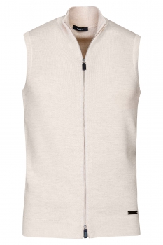 Slim body beige plain waistcoat