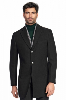 Black plain coat