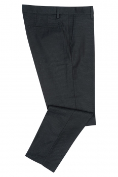 Slim body blue plain trousers