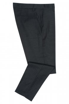 Pantaloni slim albastri uni