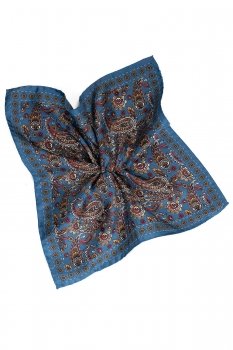Batista albastra print floral