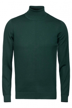 Slim body green sweater