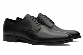 Black genuine leather shoes