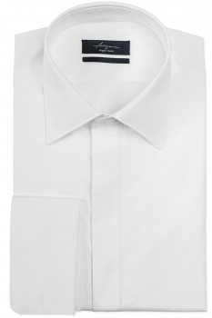 Slim body white plain shirt