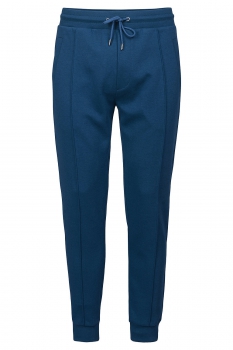 Slim body blue plain trousers