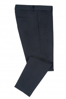 Pantaloni slim bleumarin uni