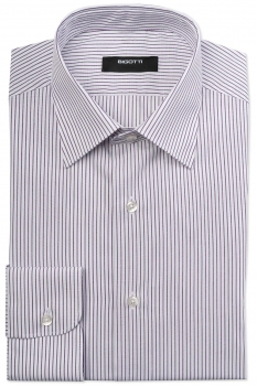 Slim body white stripe shirt