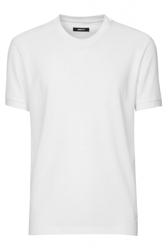 mașini de spălat slim altex Tricou slim alb guler rotund