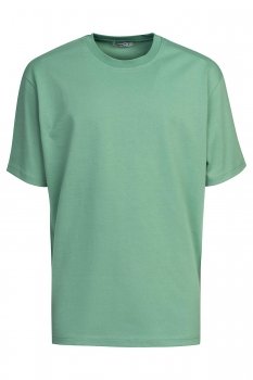 Tricou oversize verde uni