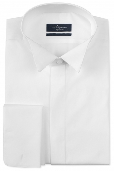Superslim white plain shirt