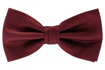 Bow tie burgundy geometric