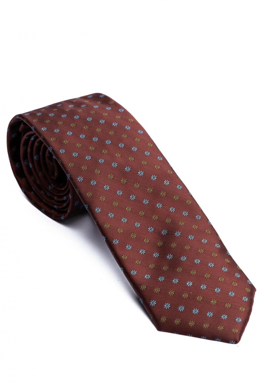 Bigotti Cravata grena print floral