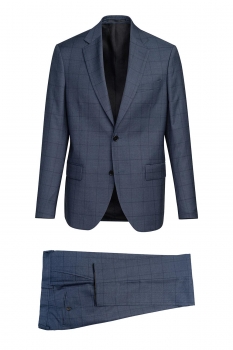 Slim body blue carouri suit
