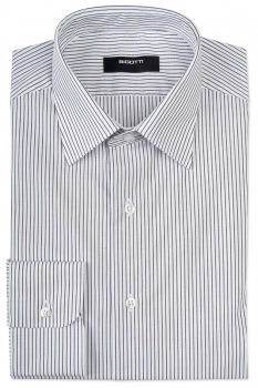Shaped white stripe shirt