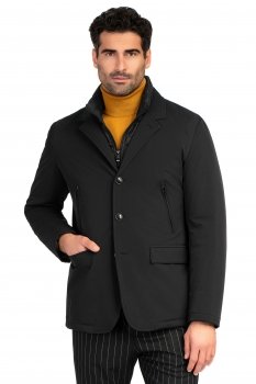 Geaca slim neagra uni
