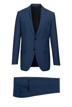 Slim body Blue Plain Suit