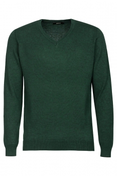 Slim body green sweater