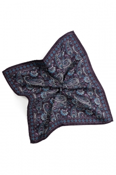 Burgundy pocket square