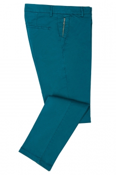 Slim body blue plain trousers