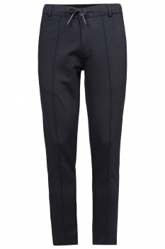 Slim body navy plain trousers