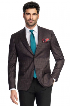 Slim body burgundy carouri blazer