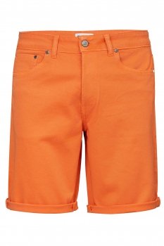 Slim body orange plain trousers