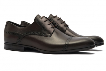Brown genuine leather shoes
