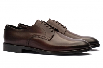 Brown genuine leather shoes