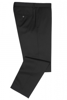 Slim body black plain trousers