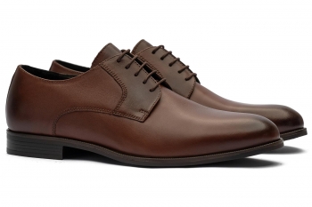 Brown genuine leather shoes
