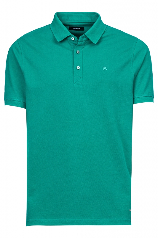 Bigotti Tricou polo slim verde uni