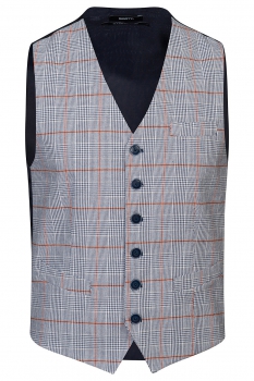Slim body blue carouri waistcoat