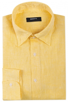 Slim body Yellow Plain Shirt