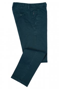 Pantaloni slim albastri uni