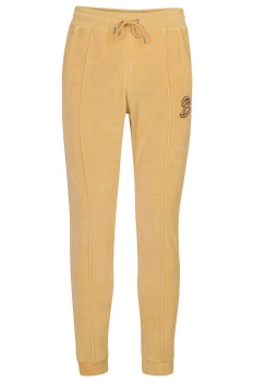 Slim body beige plain trousers