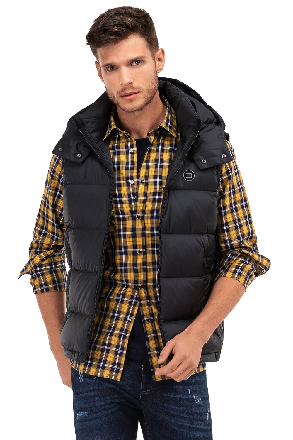 Annotate Feel bad Painstaking Vesta slim neagra cu puf - Bigotti.ro - VBVSJK4EU21A13996