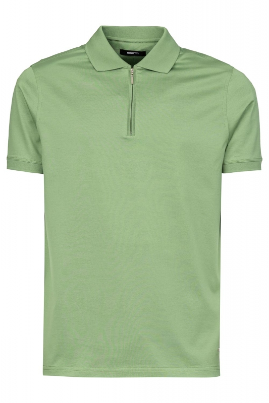 Bigotti Tricou polo basic verde uni