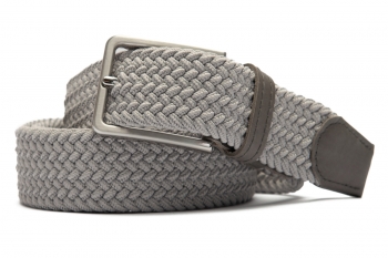 Belt Grey Textil elastic,piele