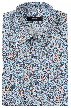 Camasa slim multicolora print floral