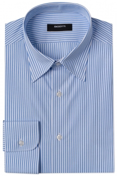 Slim body white stripe shirt