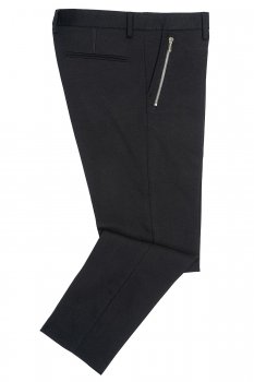 Pantaloni slim bleumarin uni