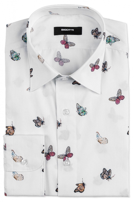 Bigotti Camasa shaped alba print fantasy