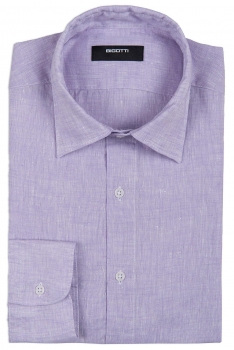 Slim lila uni camasi