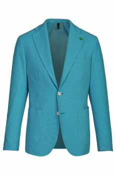 Slim body blue plain blazer