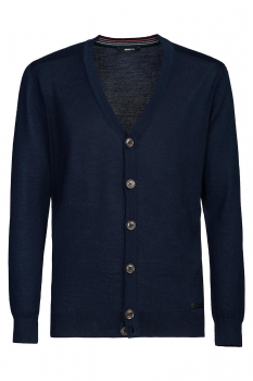 Slim body navy sweater