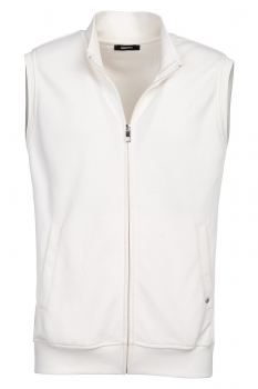 Slim body white plain waistcoat