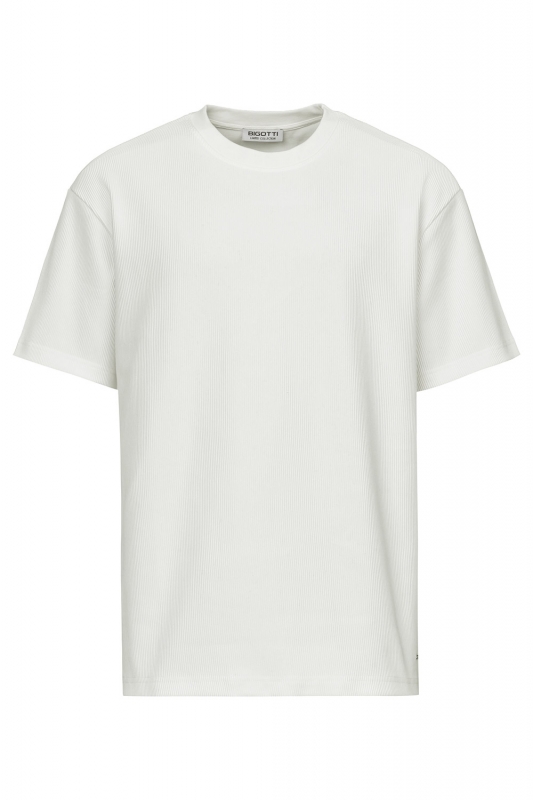 foisor alb Tricou oversize  alb guler rotund