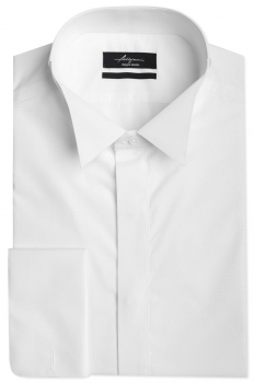 Slim body white plain shirt