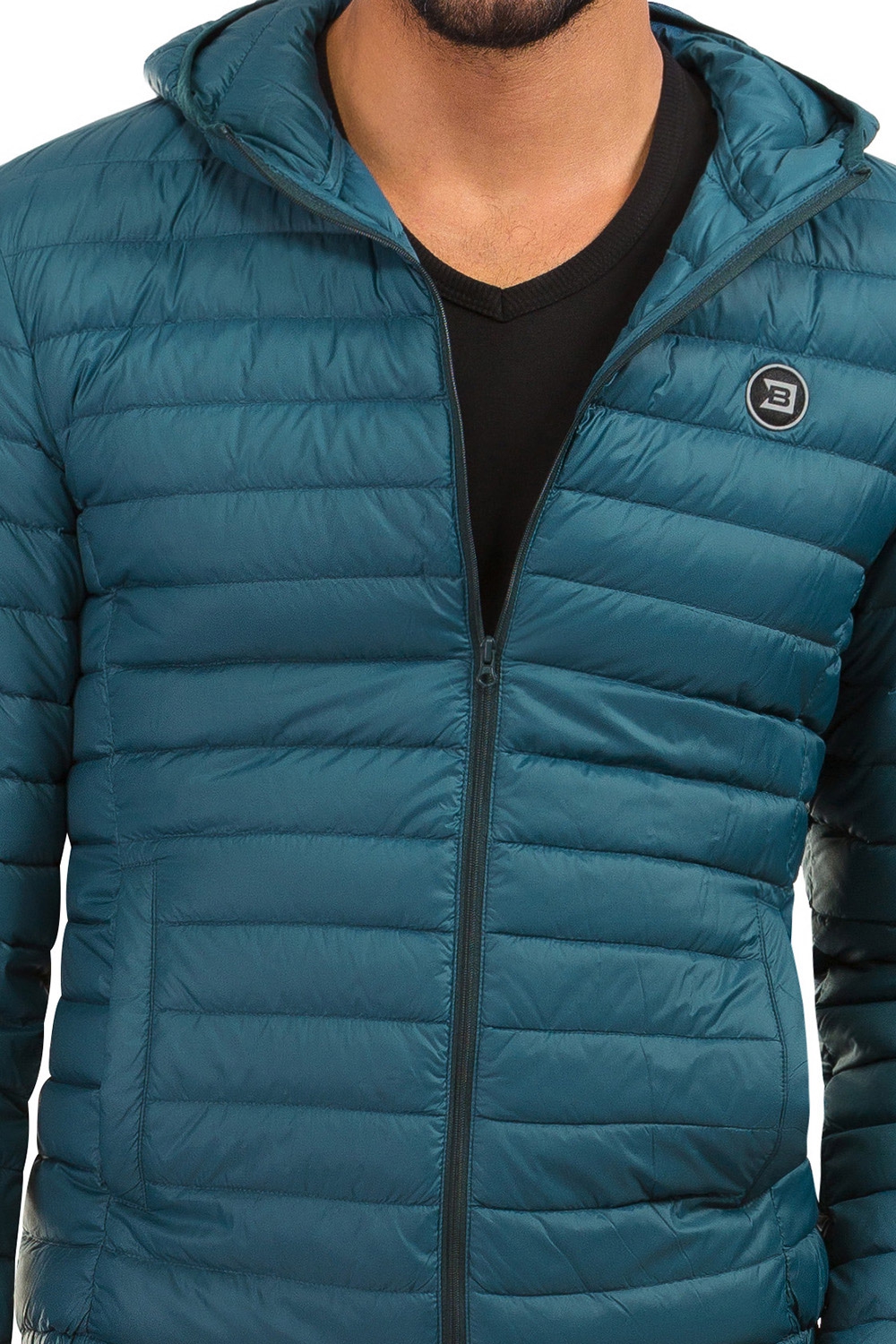 Geaca Cu Puf Slim Verde Bigotti Ro Vbjkba2ds50760709
