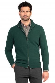 Slim body green sweater